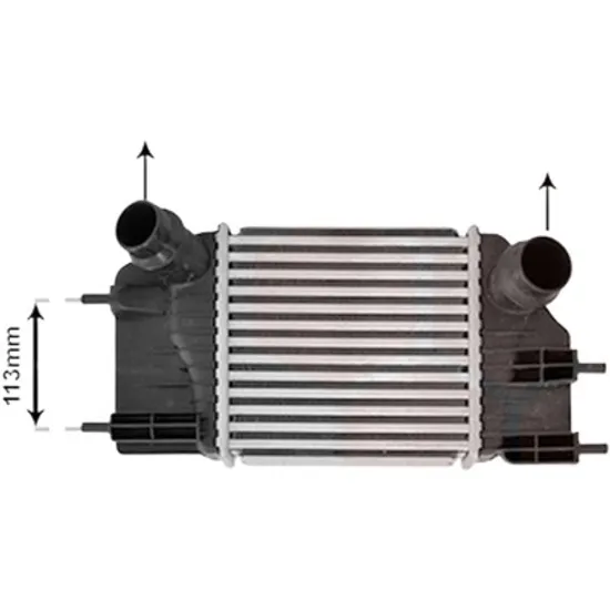 Intercooler NISSAN NOTE 2013->2020 pentru 1.5 dCi, perioada 2013 2014 2015 2016 2017 2018