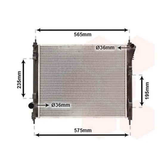 Radiator Motor NISSAN JUKE F16 2019-> Radiator apa 1.2 DIG-TURBO benzina 508x432x16 Perioada 2015 2016 2017 2018 2019 2020 2021