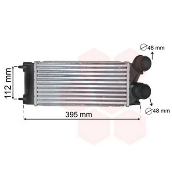 Intercooler PEUGEOT 3008 2016-> Radiator intercooler 1,6 HDI 30x150x80 Perioada 2009 2010 2011 2012 2013 2014 2015