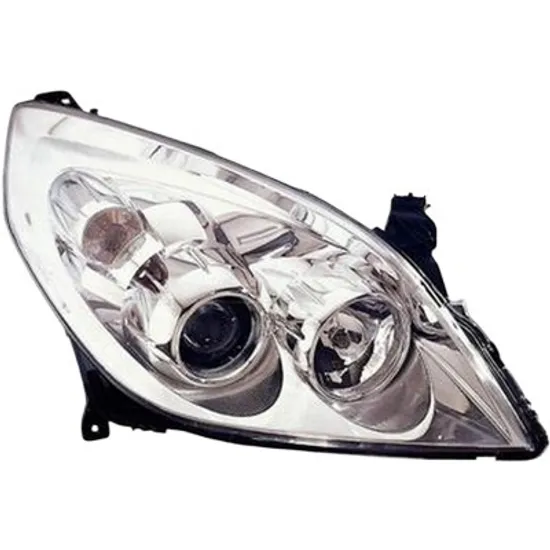 Far dreapta OPEL SIGNUM 2003->2008 perioada 2003 2004 2005 2006 2007 2008 de la an de fabricatie 09/2005, fara motor reglaj, cromat, semnal transparent, cu reglaj electric, cu bec H7/H1