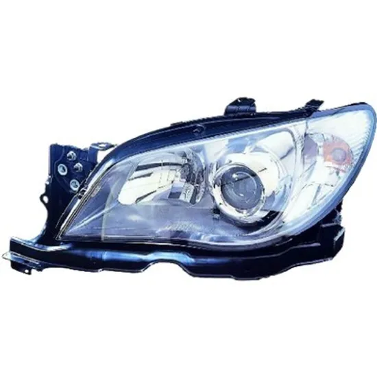 Far dreapta SUBARU IMPREZA 2000->2007 perioada 2000 2001 2002 2003 2004 2005 2006 de la an de fabricatie 07/2005, fara motor reglaj, semnal transparent, cu reglaj electric, cu bec H7/HB3