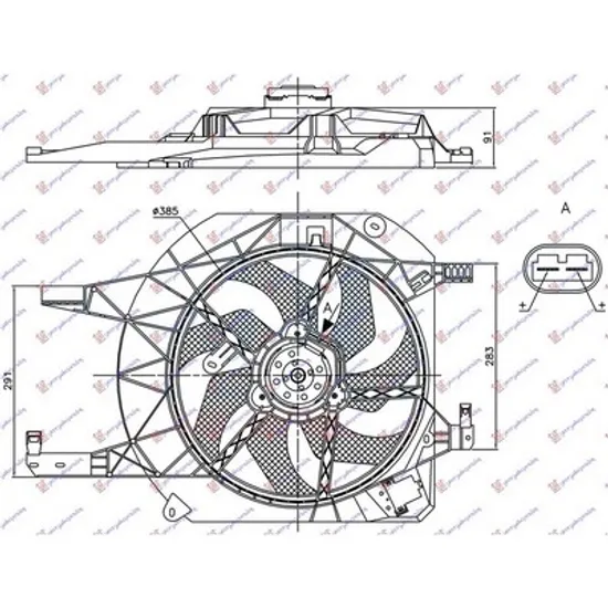 Ventilator Motor RENAULT TRAFIC 2 2001-> Electroventilator complet +AC benzina/diesel Perioada 2001 2002 2003 2004 2005 2006