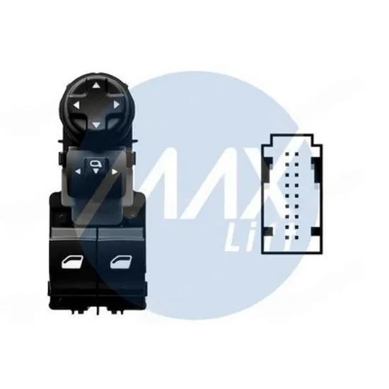 Buton oglinda OPEL ZAFIRA C 2011-> Panou butoane oglinzi cu rabatare electrica fata (dublu) (18pin) STANGA Perioada 2019 2020 2021 2022 2023 2024