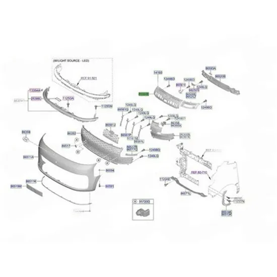 Armatura Bara fata HYUNDAI STARIA 2025-> Armatura Bara fata plastic (O) Perioada 2025
