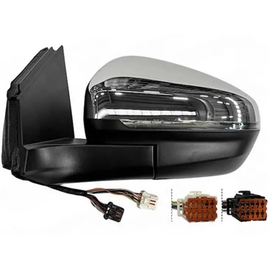 Oglinda PEUGEOT 5008 2 2016-> Oglinda exterioara electrica cu incalzire cu rabatare electrica cu memorie cromat (cu semnal si lampa podea si senzor banda) (16PIN) STANGA Perioada 2020 2021 2022 2023 2024 2025
