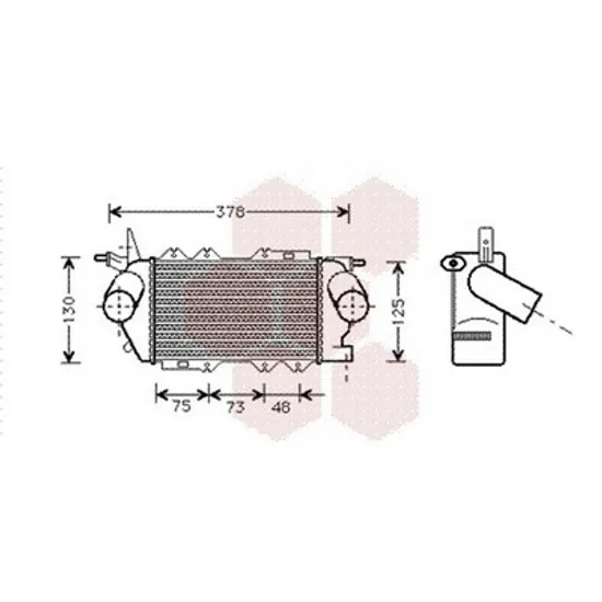Intercooler OPEL VECTRA B 1995->2003 Radiator intercooler 2 0 - 2 2TDI 16V 233x128 Perioada 1995 1996 1997 1998 1999 2000 2001 2002 2003