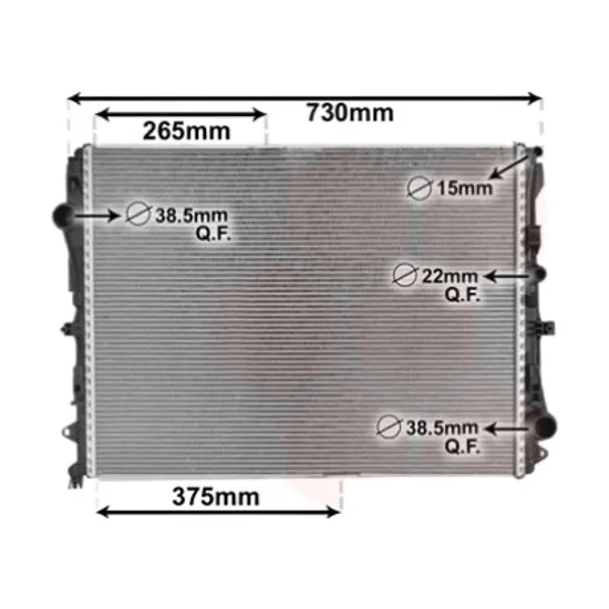 Radiator apa MERCEDES V-CLASS W447 2014-> pentru EQV 300, perioada 2020 2021 2022 2023 2024 2025