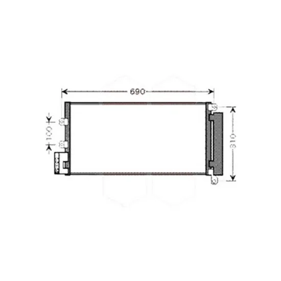 Radiator aer conditionat AUDI A7 Sportback 4GA; 4GF 2010->2018 3.0 TDI quattro 235KW 320CP , pentru motor CVUA perioada 2014 2015,2016,2017 2018