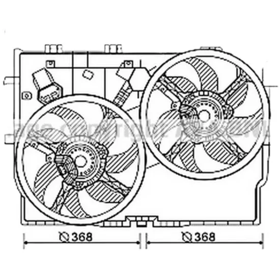 Ventilator motor FATA FIAT DUCATO 250 2006-> pentru 140 Natural Power, perioada 2009 2010 2011 2012 2013 2014
