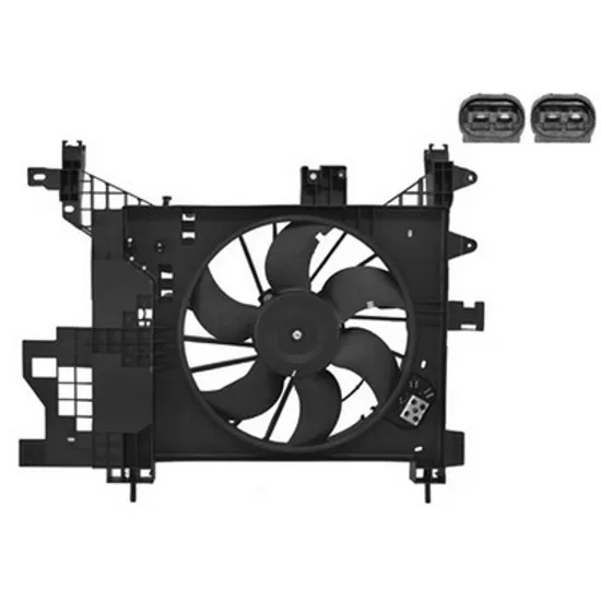 Ventilator Motor DACIA DUSTER 2010->2018 Electroventilator racire 1.5 diesel (385mm) (2+2 PIN) Perioada 2010 2011 2012 2013 2014 2015 2016 2017