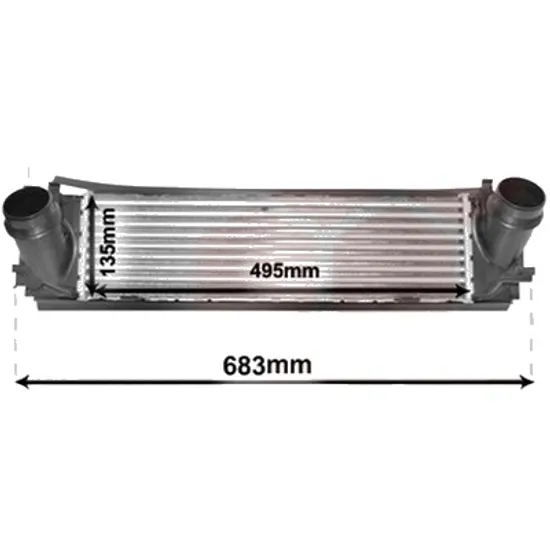 Intercooler BMW 3 F30 2011->2018, 3 Gran Turismo F34 2012-> pentru 320 i xDrive, perioada 2012 2013 2014 2015 2016 2017 2018