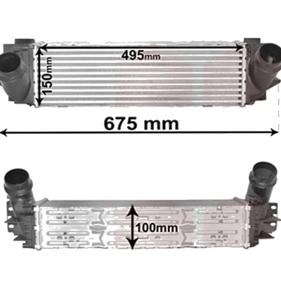 Intercooler BMW X4 F26 2014->2018 xDrive 30 d 183KW 249CP , pentru motor N57 D30 A perioada 2015 2016,2017 2018