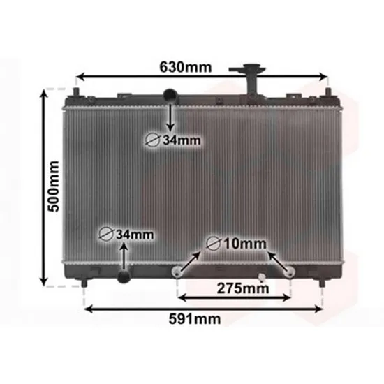 Radiator apa SUZUKI S-CROSS 2013->2022 pentru 1.6 AllGrip, 1.6 GLS, GLX, CVT AllGrip, perioada 2013 2014 2015 2016 2017 2018