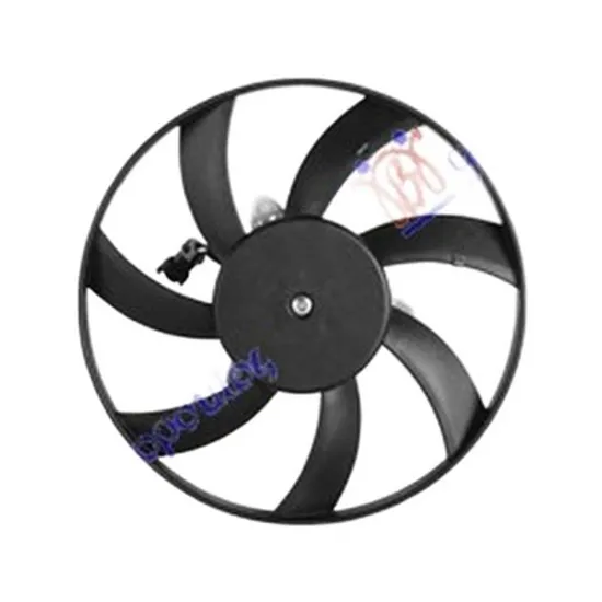 Ventilator Motor VW POLO 6N2 1999->2001 Electroventilator pentru aer conditionat dreapta 30cm benzina/diesel Valeo, Perioada 1995 1996 1997 1998 1999 2000 2001 2002