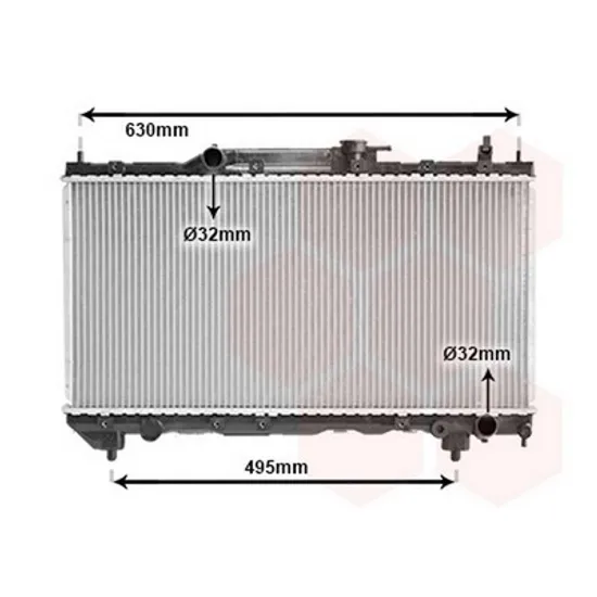 Radiator Motor TOYOTA AVENSIS T22 1997->2003 Radiator apa 1.6-1.8-2.0 +/-A/C 2000-> (32.5x66x16) (KOYO) Perioada 2000 2001 2002 2003