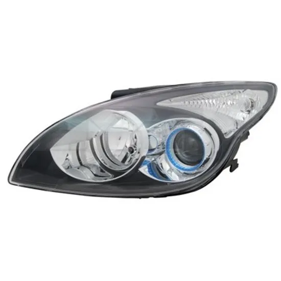 Faruri HYUNDAI i30 2007->2012 Far reglaj electric negru (CZECH) (E) (TYC) stanga Perioada 2007 2008 2009 2010 2011 2012