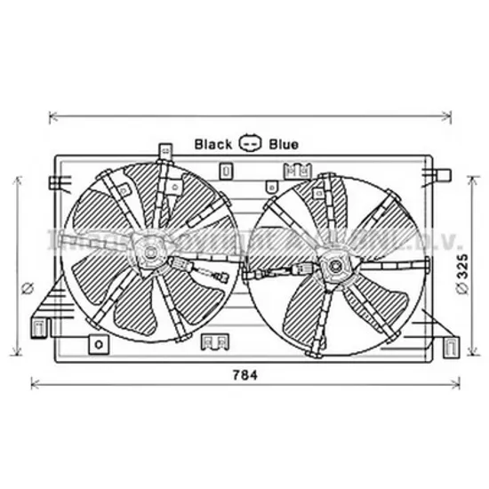 Ventilator motor MAZDA 3 BL 2008->2013 pentru 1.6 MZR , perioada 2008 2009 2010 2011 2012 2013 2014