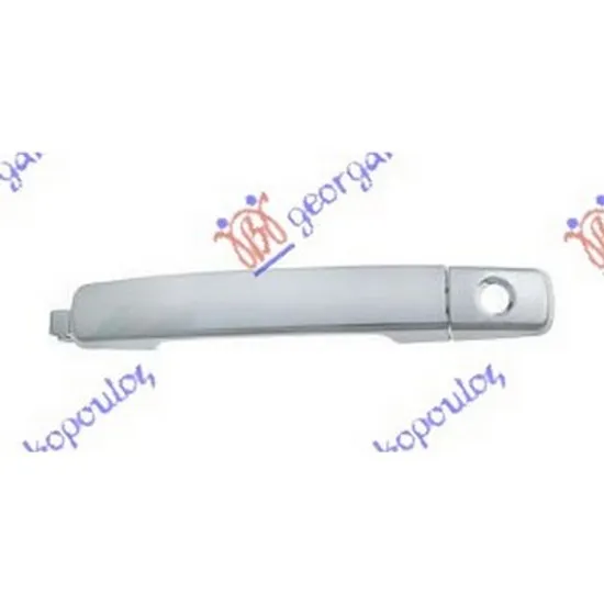 Maner Usa NISSAN NAVARA D40 2004->2014 Maner usa fata exterior cromat stanga, Perioada 2004 2005 2006 2007 2008 2009 2010 2011 2012 2013 2014 2015