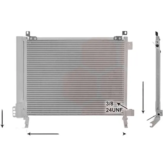 Radiator aer conditionat PEUGEOT 3008 2016-> 2.0 BlueHDi 180 133KW 181CP , pentru motor AHW (DW10FC) perioada 2016 2017,2018,2019,2020 2021