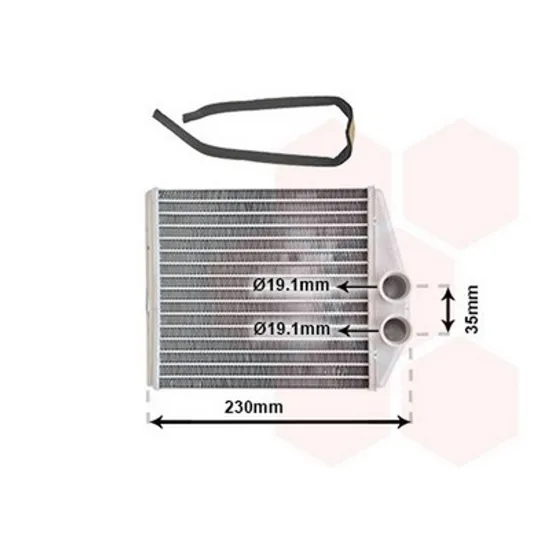 Radiator Incalzire FIAT CROMA 2005-> Calorifer BEHR +/-AC 185x168 Perioada 2005 2006 2007 2008 2009 2010