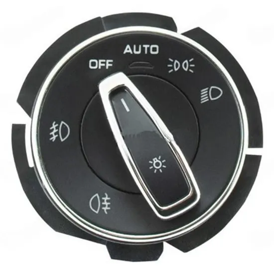 Comutator lumini PORSCHE MACAN 2014-> Buton comanda faruri reglaj automat (cromat) (4pin) Perioada 2014 2015 2016 2017 2018 2019