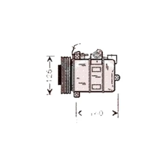 Compresor aer conditionat SAAB 9-5 1997->2009 2.0 t 110KW 150CP , pentru motor B205E perioada 1997 1998 1999 2000 2001 2002 2003 2004 2005 2006 2007 2008 2009
