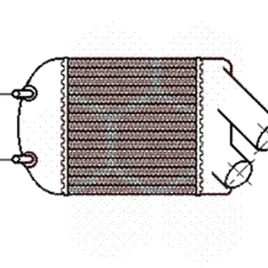 Intercooler RENAULT SCENIC 1 1999->2003 1.9 dCi RX4 75KW 102CP , pentru motor F9Q 740 perioada 2000 2001,2002 2003