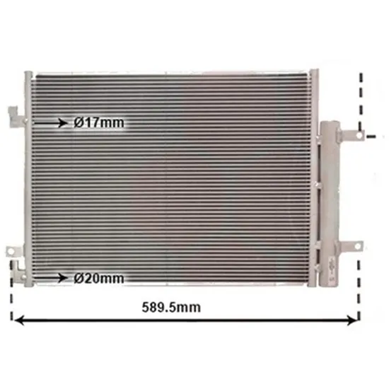 Radiator aer conditionat SKODA OCTAVIA 3 2012->2019 1.6 TDI 85KW 115CP , pentru motor DDYA, DGTE perioada 2017 2018,2019,2020,2021 2022