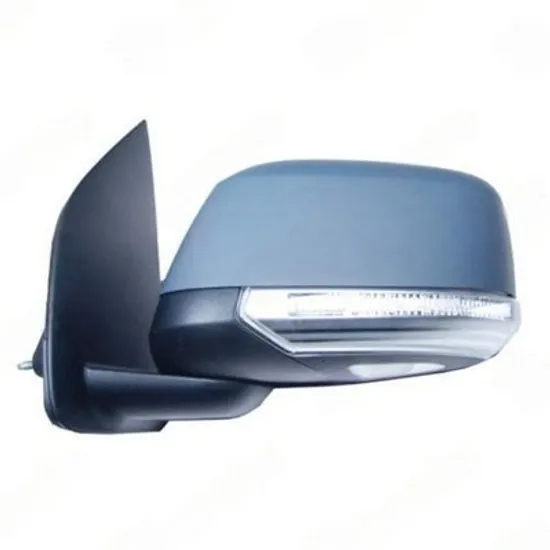 Oglinda NISSAN NAVARA D40 2004->2014 Oglinda exterioara electrica cu incalzire cu rabatare electrica pentru vopsit (cu semnal si lampa podea) STANGA Perioada 2010 2011 2012 2013 2014 2015