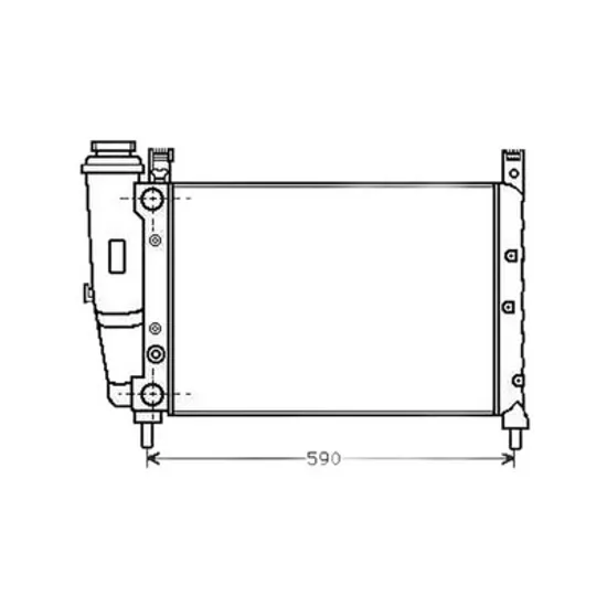 Radiator Motor FIAT FIORINO caros 1998->2005 Radiator apa pentru 1,4 - 1,5i 8V (52x32) Perioada 1998 1999 2000 2001 2002 2003 2004 2005