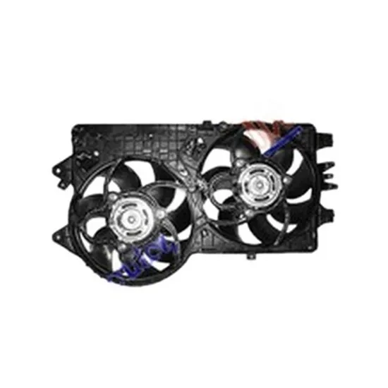 Ventilator Motor FIAT PUNTO EVO 199 2008-> Electroventilator complet 1.9 JTD(cu aer conditionat) dublu, Perioada 2008 2009 2010 2011 2012