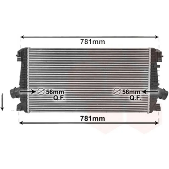 Intercooler OPEL ZAFIRA C 2011-> 2.0 CDTi 81KW 110CP , pentru motor A 20 DTL perioada 2011 2012,2013,2014,2015 2016