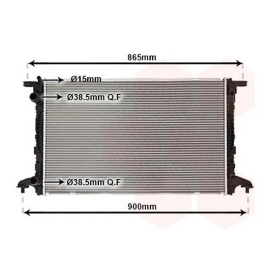 Radiator Motor AUDI Q7 2015-> Radiator apa 2.0 TFSi benzina (720x480x26) TUBE 38/38 Perioada 2015 2016 2017 2018 2019 2020 2021 2022