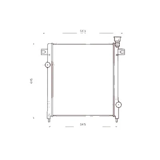 Radiator apa JEEP CHEROKEE LIBERTY 2008-> pentru 3.7 V6, perioada 2008 2009 2010 2011 2012 2013