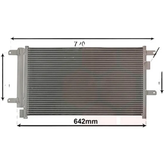 Radiator aer conditionat JEEP WRANGLER 3 2007->2016 2.8 CRD 147KW 200CP , pentru motor ENS perioada 2010 2011,2012,2013,2014 2015