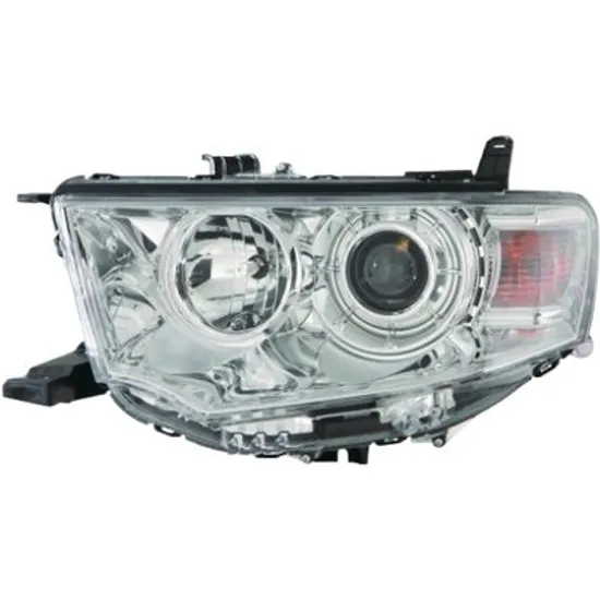 Far stanga MITSUBISHI L 200 2005->2015 perioada 2007 2008 2009 2010 2011 2012 2013 2014 2015 de la an de fabricatie 2010, fara motor reglaj, cu reglaj electric, cu bec H11/HB3