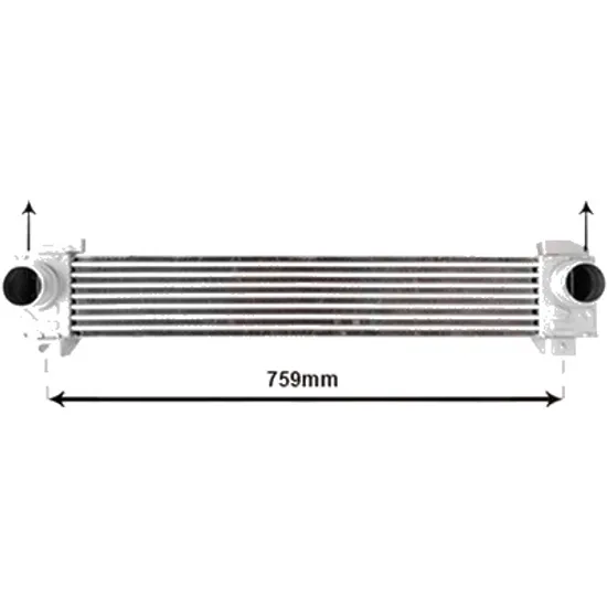 Intercooler CITROEN DS4 2011->2015, DS5 2011->2015 pentru 1.6 THP 200, perioada 2011 2012 2013 2014 2015