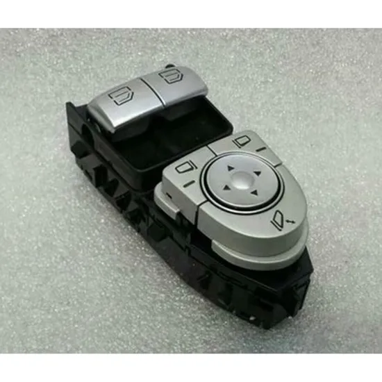 Buton oglinda MERCEDES C-CLASS W205 2013-> Panou butoane oglinzi cu rabatare electrica fata (suport negru) (dublu) (3pin) STANGA Perioada 2015 2016 2017 2018
