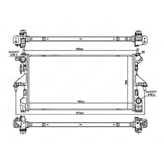 Radiator Motor PEUGEOT e BOXER 2020-> Radiator apa motor 2.0 BlueHDi diesel manuala (780x390x32) Perioada 2020 2021 2022 2023 2024 2025