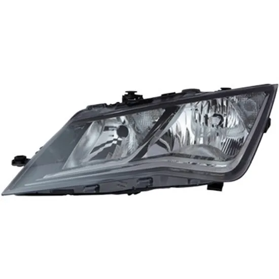 Far stanga SEAT LEON 2012-> perioada 2012 2013 2014 2015 2016 2017 2018 2019 2020 cu motor reglaj, semnal transparent, cu reglaj electric, cu lumina de zi, cu bec H7/H7