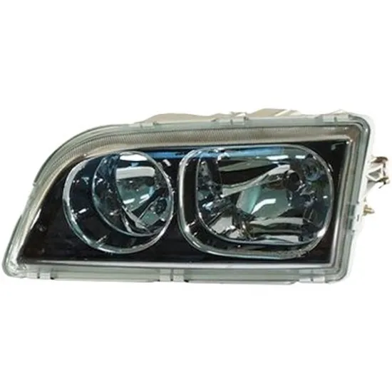 Far stanga VOLVO S40 1 1995->2004, V40 1995->2004 perioada 1995 1996 1997 1998 1999 2000 2001 2002 2003 2004 de la an de fabricatie 2003, fara motor reglaj, cromat/negru, cu reglaj electric, numar pini 4, cu bec H7/H7