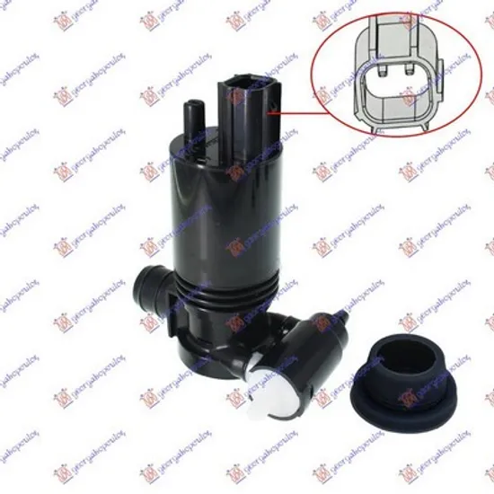 Pompa Spalator VOLVO XC60 1 2008->2017 Motoras spalator parbriz cu stergator spate dreptunghiular Perioada 2008 2009 2010 2011 2012 2013 2014 2015