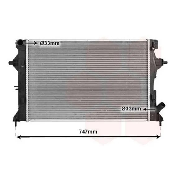 Radiator Motor HYUNDAI ELANTRA 2016->2020 Radiator apa 1.4/1/6 Mpi benzina MANUAL (610x411x16) (NISSENS) Perioada 2015 2016 2017 2018 2019