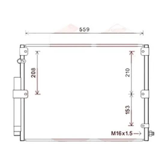 Radiator aer conditionat MAZDA 3 BK 2003->2009, 5 2005->2010 pentru 2.0, perioada 2003 2004 2005 2006 2007 2008 2009 2010
