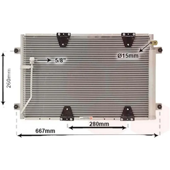 Radiator aer conditionat BMW 3 Compact E36 1994->2000 pentru 316 i, perioada 1994 1995 1996 1997 1998 1999 2000