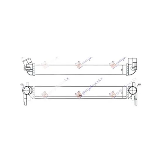 Intercooler SKODA RAPID 2011->2019 Radiator intercooler 1.2/1.4/1.6/1.9 TDi diesel Perioada 2012 2013 2014 2015 2016 2017 2018