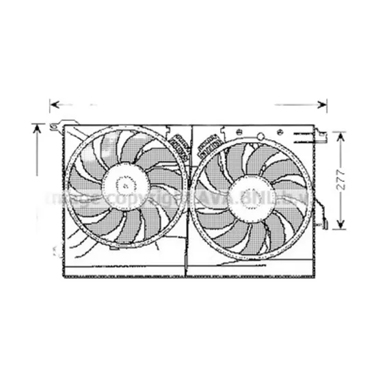 Ventilator motor SAAB 9-3 2002->2015 pentru 1,8t, perioada 2002 2003 2004 2005 2006 2007 2008 2009 2010 2011 2012 2013 2014 2015