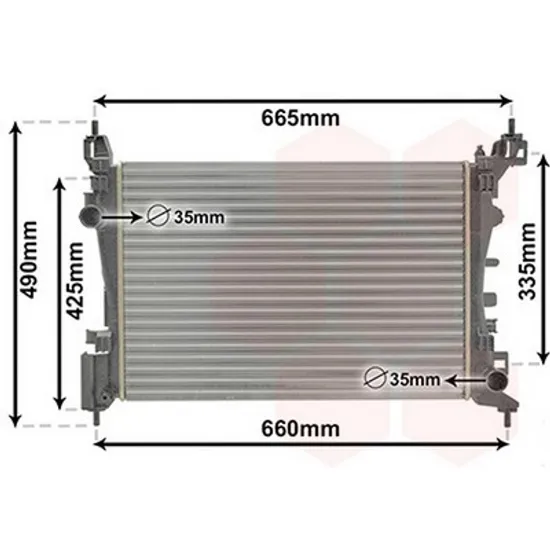Radiator Motor OPEL ADAM 2012->2019 Radiator apa benzina cu/fara aer conditionat 54x37,5 BEHR ALT Perioada 2012 2013 2014 2015 2016 2017 2018