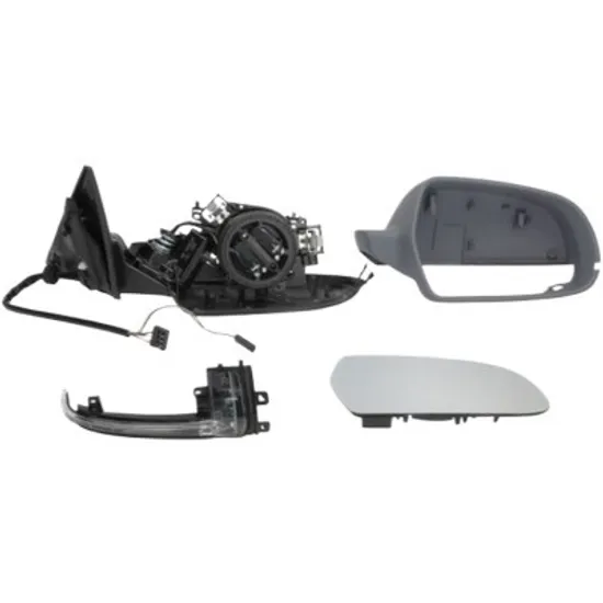 Oglinda exterioara dreapta AUDI A5 8T3 2007->2017 perioada 2010 2011 2012 2013 2014 2015 2016 2017 cu semnal, reglaj electric, numar pini 10, cu incalzire, prevopsit grund