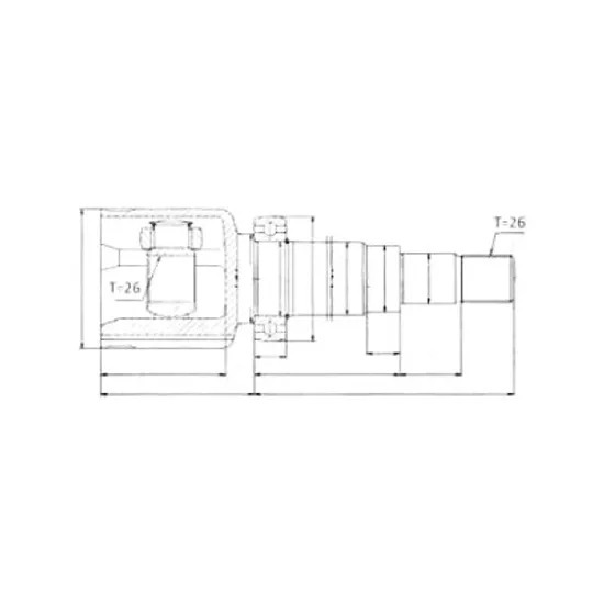 CAP PLANETARA FATA DREAPTA FORD FOCUS 2.0, 2.0 GLX Flex -104KW/140CP- 1999cmc, pentru motor , perioada 2005,2006,2007,2008